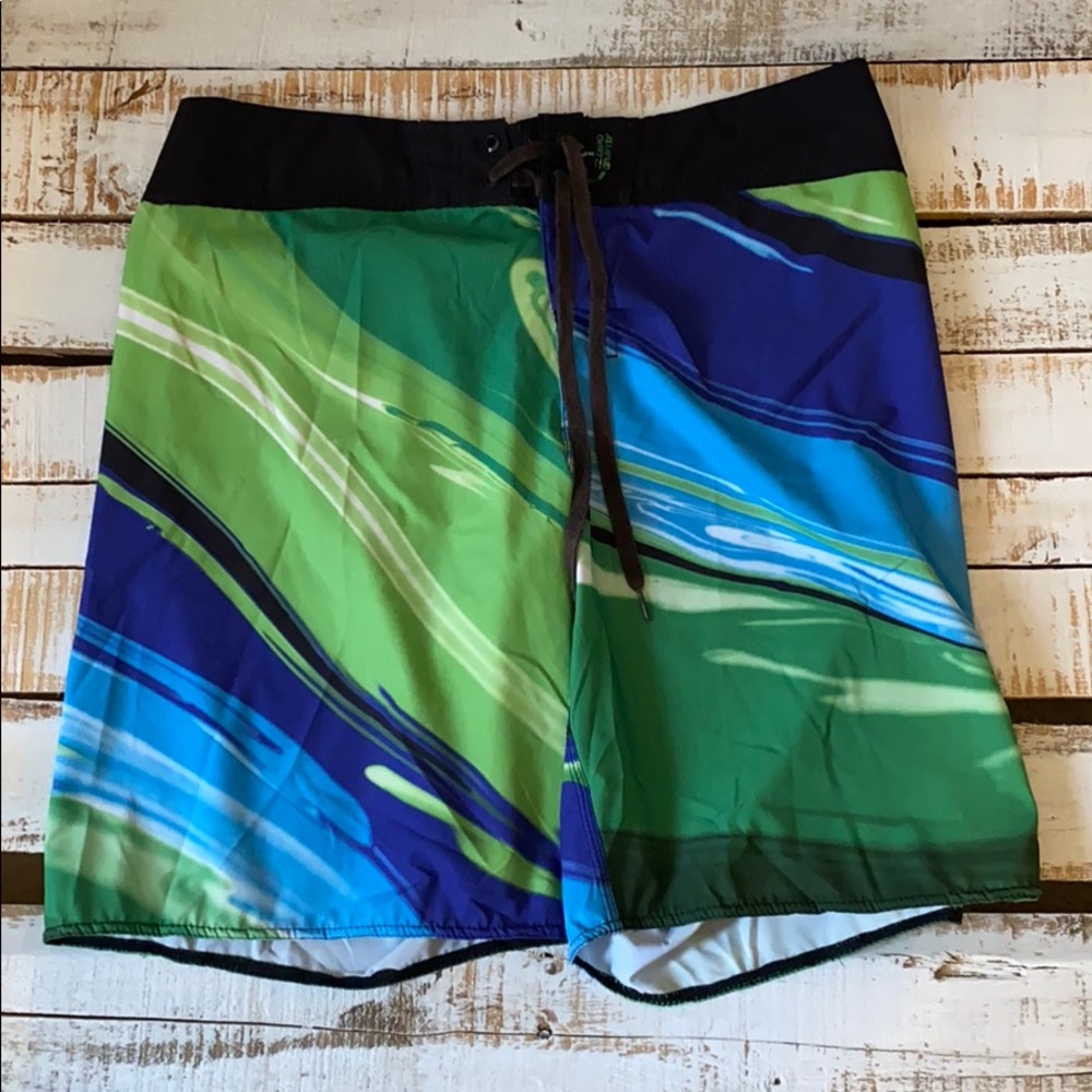Men’s swim trunks.